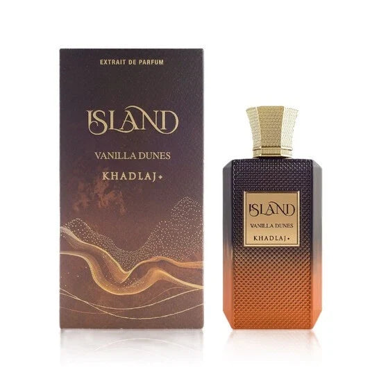 Khadlaj Island Vanilla Dunes, Island Vanilla Dunes perfume, Khadlaj Vanilla Dunes, Island Vanilla Dunes Extrait de Parfum, Khadlaj perfume unisex, Island Vanilla Dunes 3.4 oz, Khadlaj 100ml perfume, unisex luxury fragrance, vanilla perfume, Extrait de Parfum, premium unisex perfume