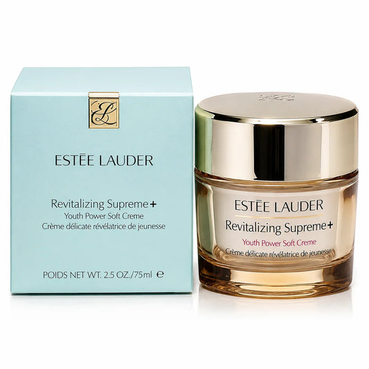 Estée Lauder Revitalizing Supreme+, Revitalizing Supreme+ Youth Power Soft Creme, Estée Lauder moisturizer, Youth Power Soft Creme, Estée Lauder Supreme+ 75ml, Revitalizing Supreme+ 2.5 oz, luxury face moisturizer, anti-aging moisturizer, hydrating face cream, premium skincare