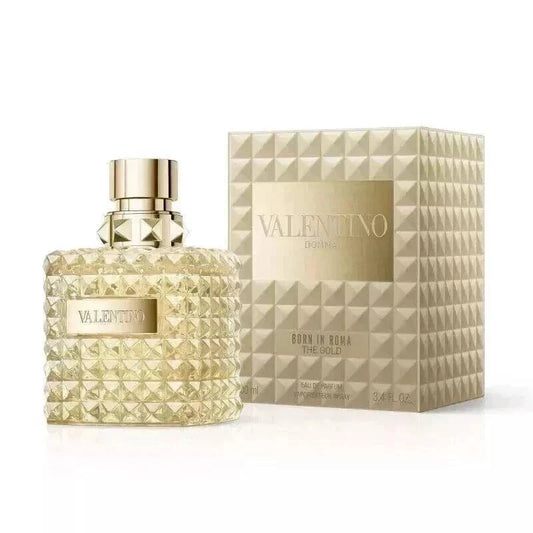 Valentino Donna Born In Roma The Gold, Valentino perfume for women, Donna Born In Roma The Gold EDP, women's luxury fragrance, Valentino women's perfume, floral women's perfume, 100ml perfume, 3.4 oz perfume