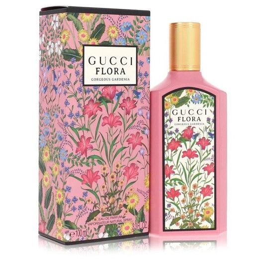 Gucci Flora Gorgeous Gardenia, Gucci Flora EDP, Gorgeous Gardenia Perfume, Gucci women's perfume, Gucci Flora 100ml, Gucci Flora 3.4 oz, women's Eau de Parfum, floral women's fragrance, luxury women's perfume, Gucci fragrance